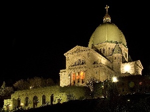 Night, St. Joseph, Montreal, oratorio