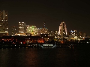 Yokohama, night, Town