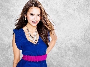 Nina Dobrev, Necklace, Modrakowa, dress