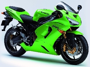 Kawasaki Ninja ZX-6 RR, green ones