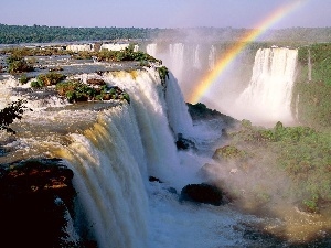noise, Great Rainbows, waterfall, water