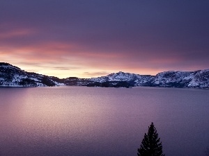 Mountains, Norway, lake