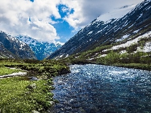 Mountains, Norway, River