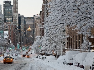 Nowy York, Street, winter
