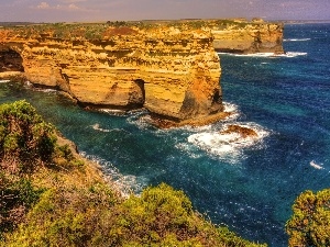 Ocean, cliff