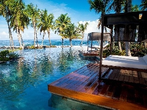 Ocean, Pool, Hotel hall, indonesia, terrace