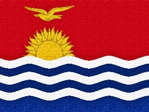 Ocean, State, Insular, flag, quiet, Kiribati