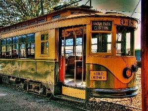 tram, Old car
