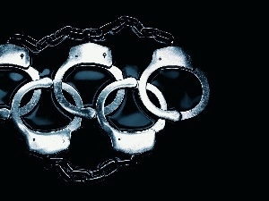 logo, Olympic, handcuffs