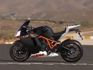 Orange, frame, KTM RC8