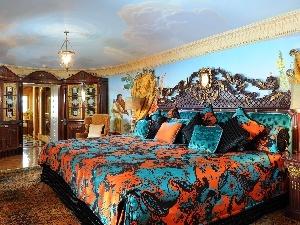 overlay, Coloured, Bedroom, bed