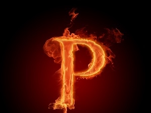 P, Big Fire, letter