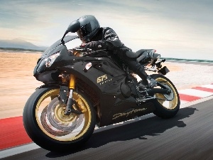 painting, Triumph Daytona 675, Black