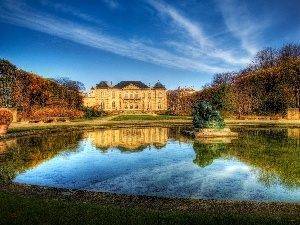 palace, Pond - car, Monument