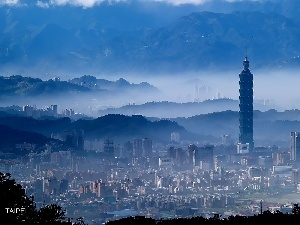 Taipei, panorama, Taiwan