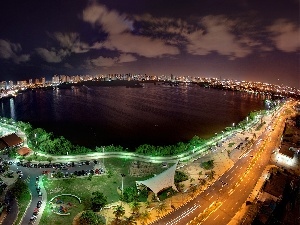 Park, Brazil, City at Night