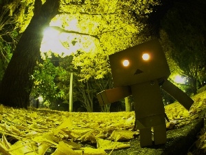 Park, Danbo, cardboard, alien