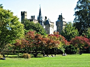 Park, wales, Castle, Cardiff