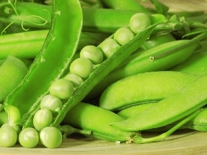 green, pea, pods