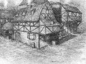 Draft, pencil, inn