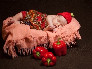 Baby, pepper, Sleeping