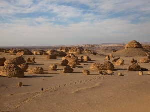 pilgrim, rocks, Desert, Sandstone