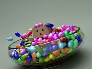 pills, color, Danbo, salad-bowl