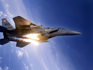 plane, fighter, F15, Eagle