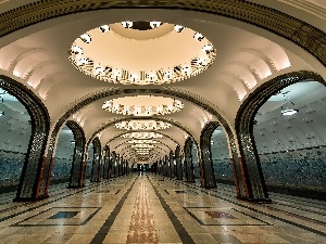 metro, platform, Moscow