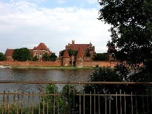 Poland, Malbork, Nogat River, Teutonic Castle