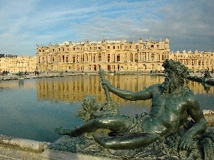 Pond - car, sculpture, Castle