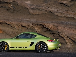 Porsche Cayman, green ones