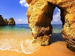 Portugal, Algarve, sea, rocks