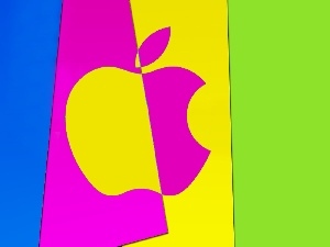 Coloured, Positive, Apple