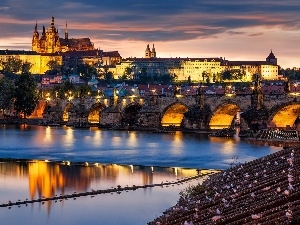 town, Prague, panorama