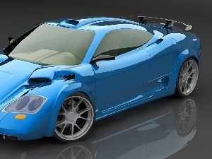 Ferrari, Prototype, Blue