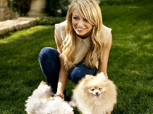 puppies, Two cars, smiling, Nicole Richie