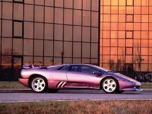 purple, Doors, Lamborghini Diablo