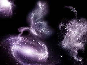 purple, Universe, Planet, Galaxy