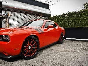 Big, R/T, Orange, Dodge, wheels, Challenger