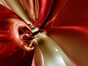 red hot, abstraction, cream