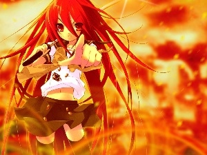 Hair, Red, Shakugan No Shana, Big Fire