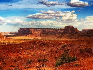 red hot, land, rocks