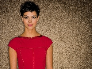red hot, dress, Morena Baccarin