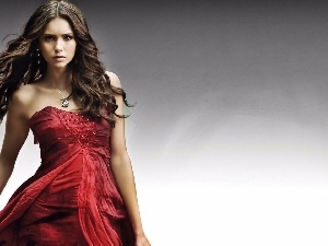 red hot, dress, Nina Dobrev