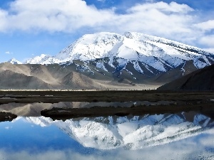 reflection, water, Mountains, China, Mirror