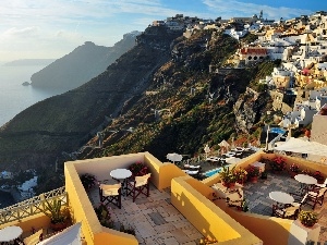 Greece, Restaurant, santorini