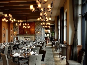 Restaurant, Tables, Hotel hall