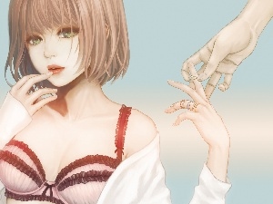 hands, Ring, girl