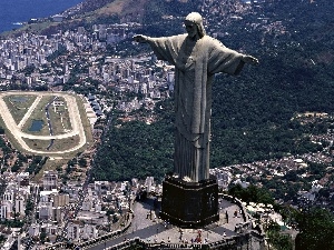 Brazil, Rio de Janeiro, Monument, Town, christ